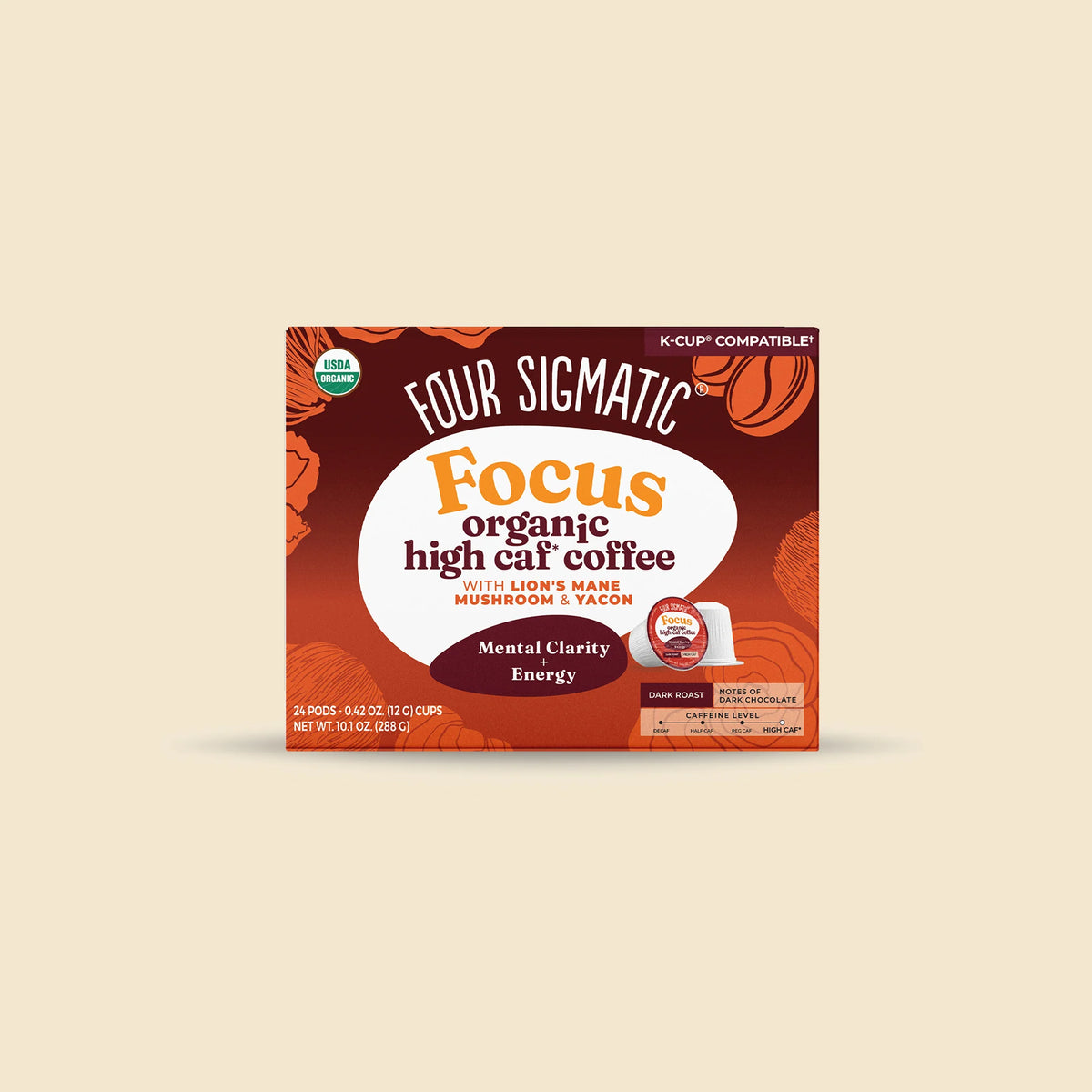 Focus High Caf Coffee Pods (24ct)